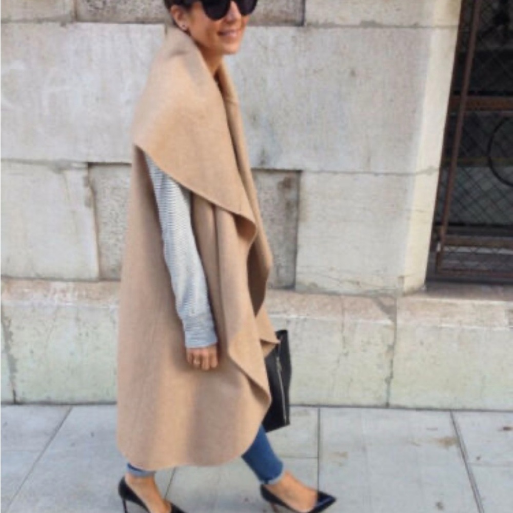 Zara Woman Tan Outerwear Cape